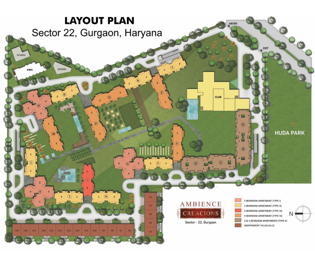 ambience creacions sector 22 master plan
