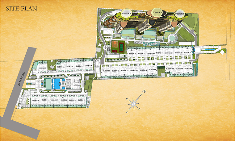 Raheja Revanta Gurgaon Sector 78 site plan