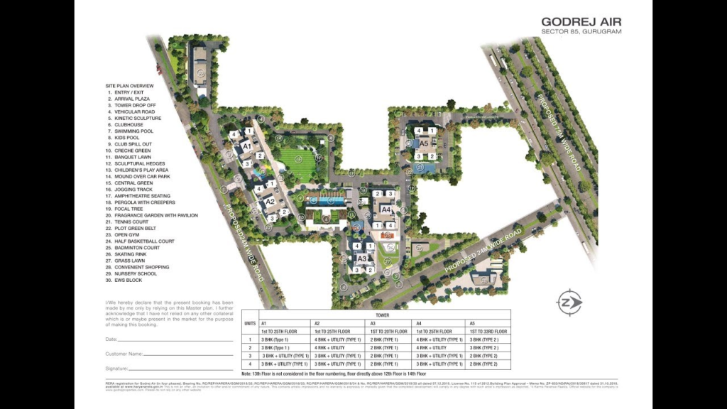 godrej air apartments sector 85 gurgaon master plan