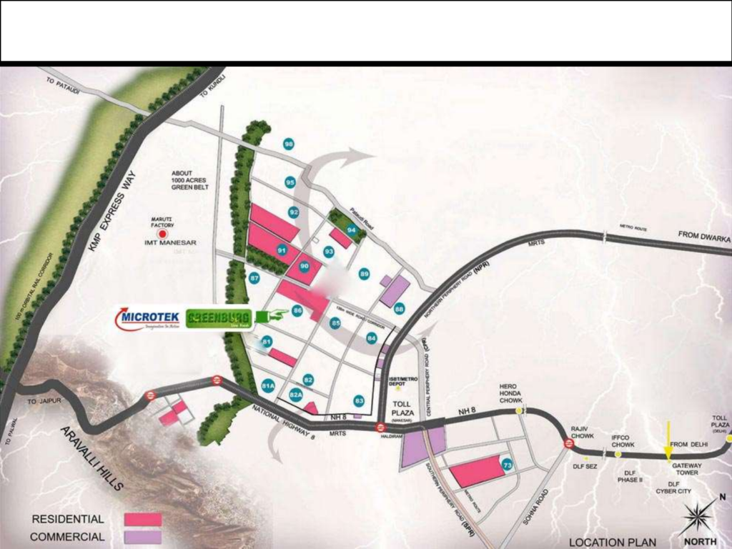 Microtek Greenburg Sector 86 Location Map