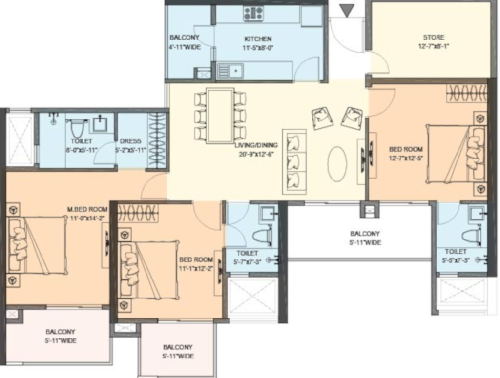 M3M Latitude Floor Plan