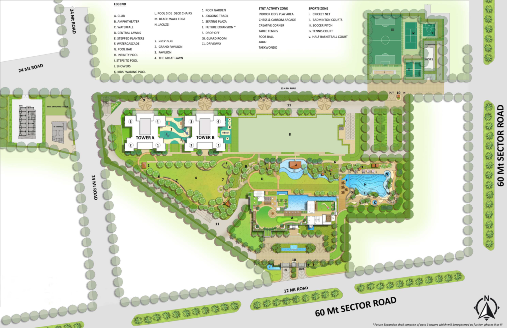 Puri The Aravallis Sector 61 Gurgaon Site Plan